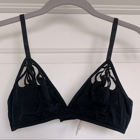 Urban Outfitters Other - Out From Under Black Bralette w/ Floral Mesh